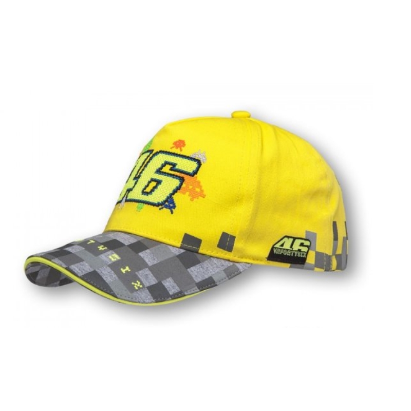 Dětská kšiltovka VR46 Valentino Rossi žluto-šedá