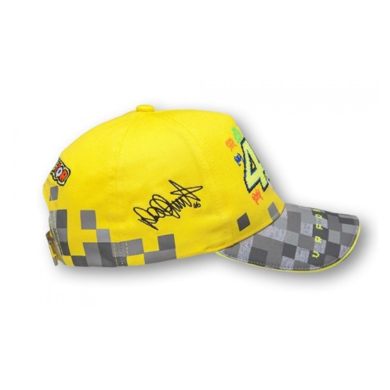 Dětská kšiltovka VR46 Valentino Rossi žluto-šedá