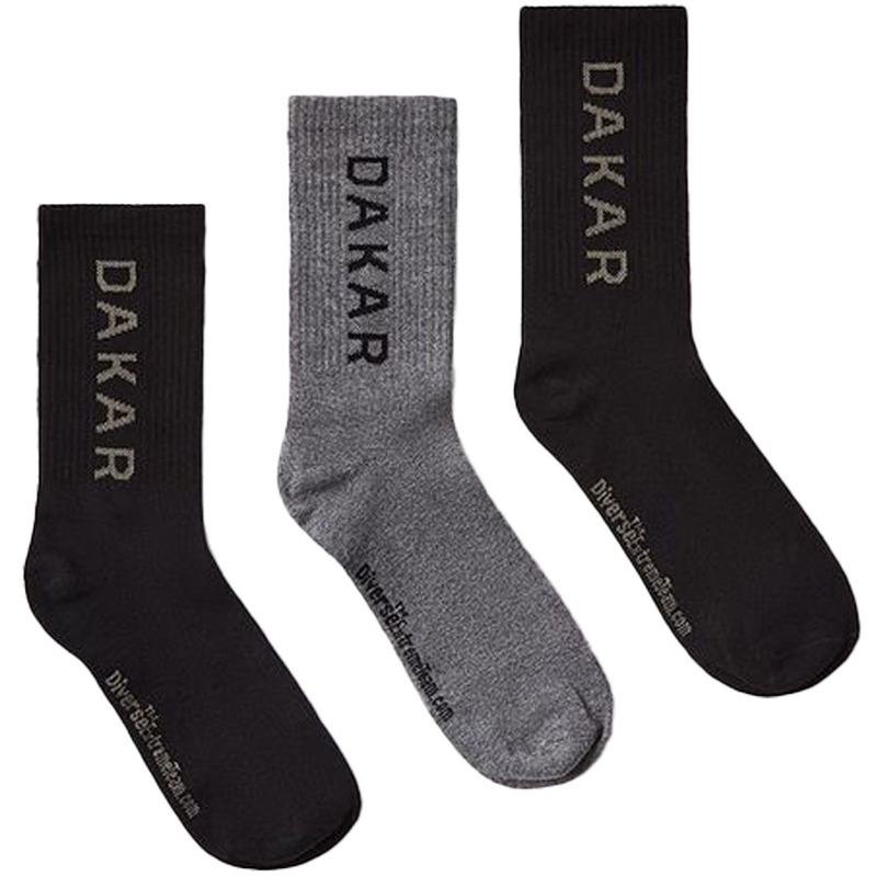 Set ponožek Dakar Athlan černo-šedé