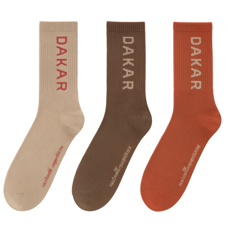 Set ponožek Dakar Athlan béžovo-červené
