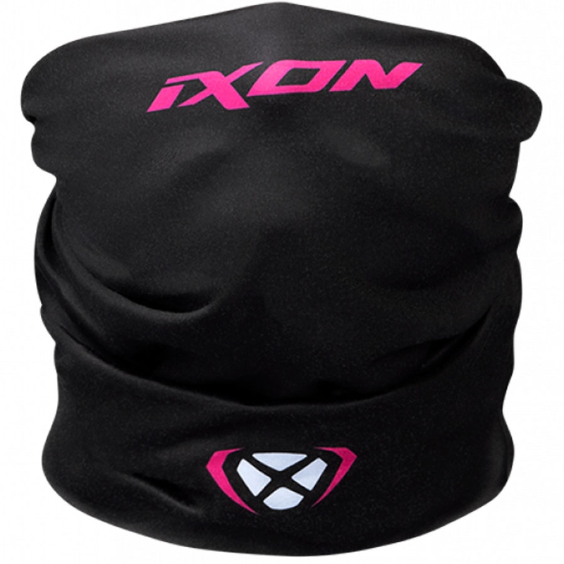 Multifunkční šátek na motorku IXON Void černo-bílo-růžový