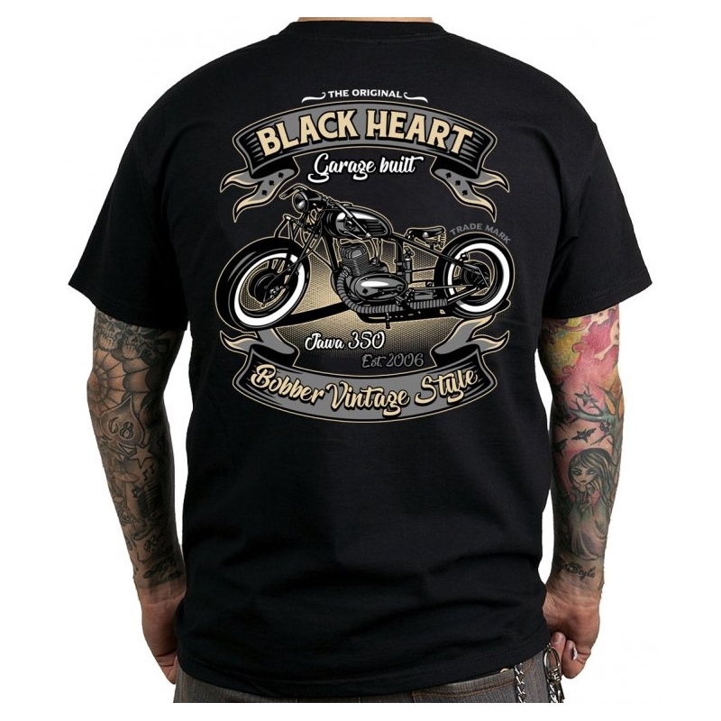 Pánske tričko Black Heart Jawa 350
