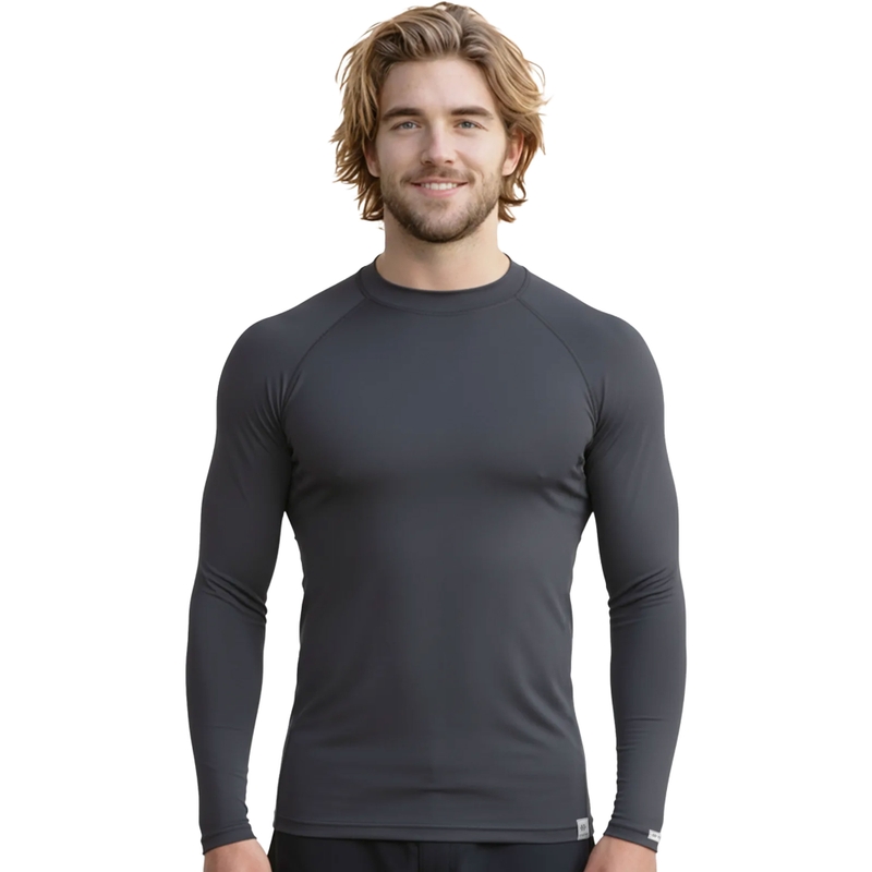 Termo tričko nanosilver® Raglan antracitovo sivé - dlhý rukáv
