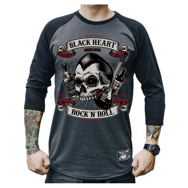 Pánske tričko Black Heart Beer And Whiskey