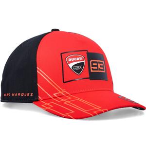 Kšiltovka Ducati Corse Marc Marquez 93 Box Logo černo-červená