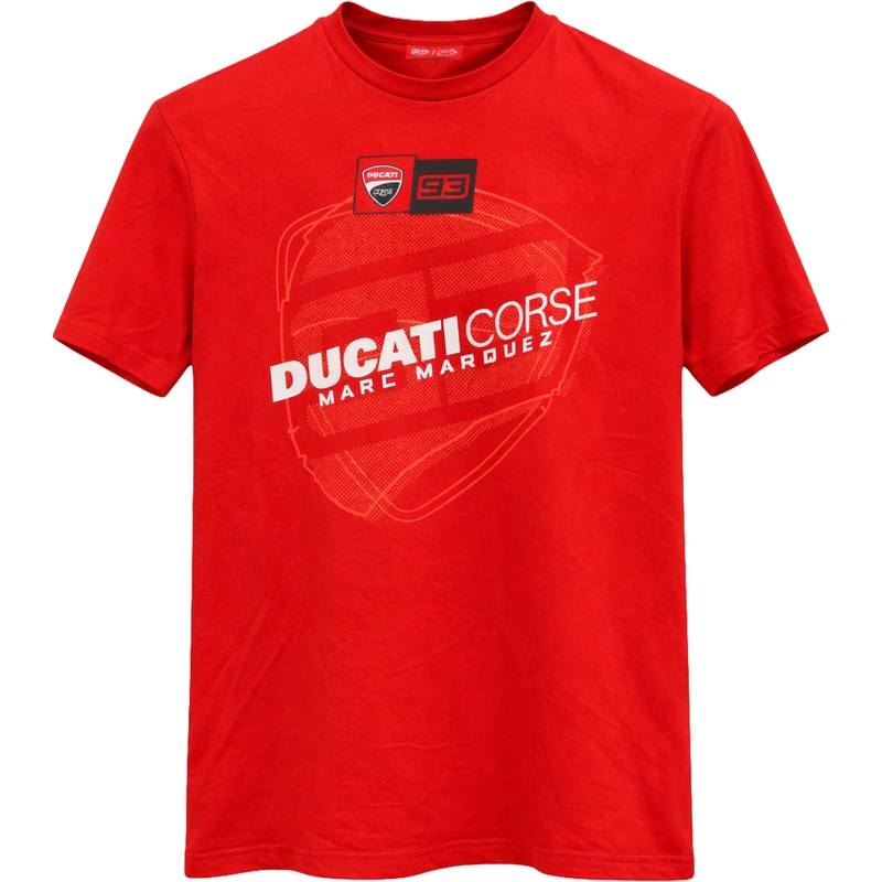 Tričko Ducati Corse Marc Marquez Big Helmet 93 červené