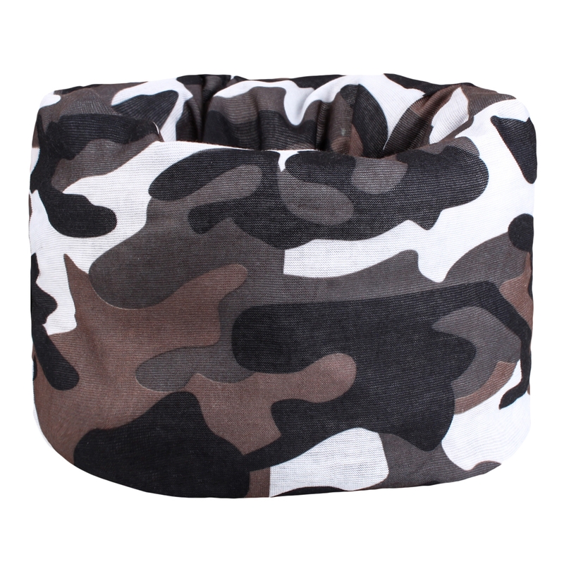 Multifunkčná šatka RSA Camo sivá
