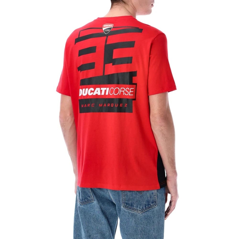Tričko Ducati Corse Marc Marquez s logom červené