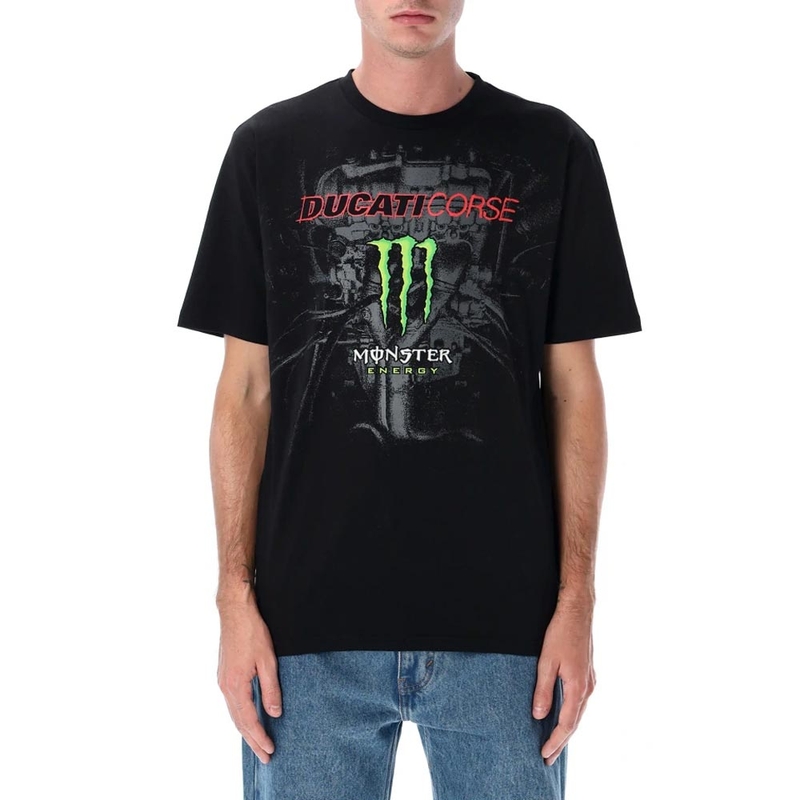 Tričko Ducati Corse Monster Energy čierne