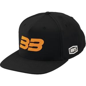 Šiltovka 100% BB33 Snapback čierno-oranžová