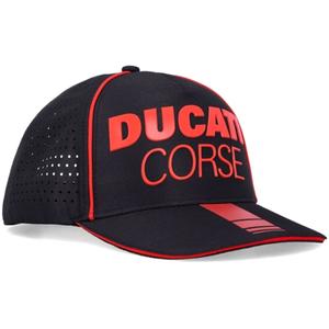 Šiltovka Ducati Laser Performance Midvisor Cap čiermo-červená