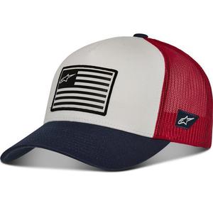 Šiltovka Alpinestars Flag Snap Hat modro-červeno-biela