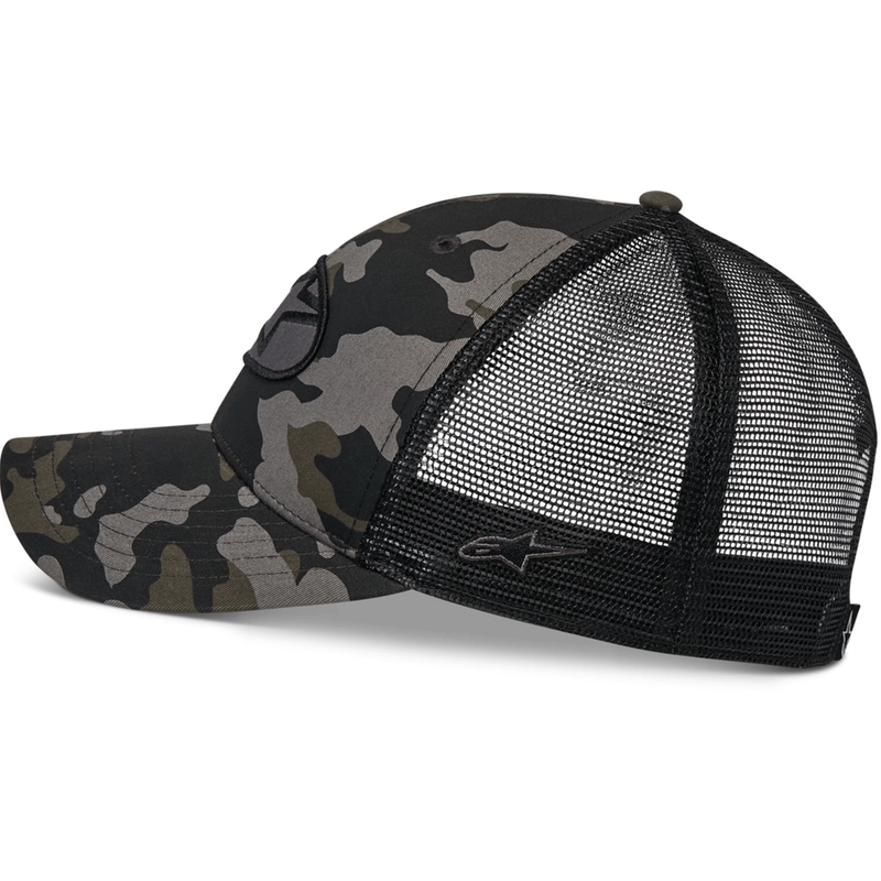 Kšiltovka Alpinestars Oblique Camo Trucker černo-camo-černá