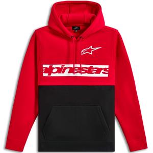 Mikina Alpinestars Parallel Hoodie červeno-černá