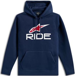Mikina Alpinestars Ride Hoodie 3 modro-bílo-červená