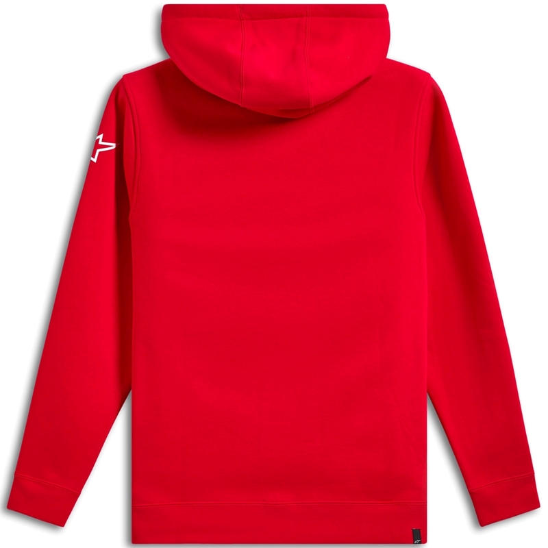 Mikina Alpinestars Wordmark Hoodie 3 červeno-bílá
