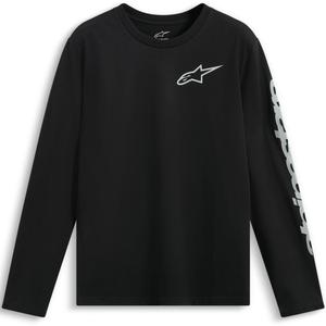 Tričko s dlouhým rukávem Alpinestars Trackside CSF černo-bílé