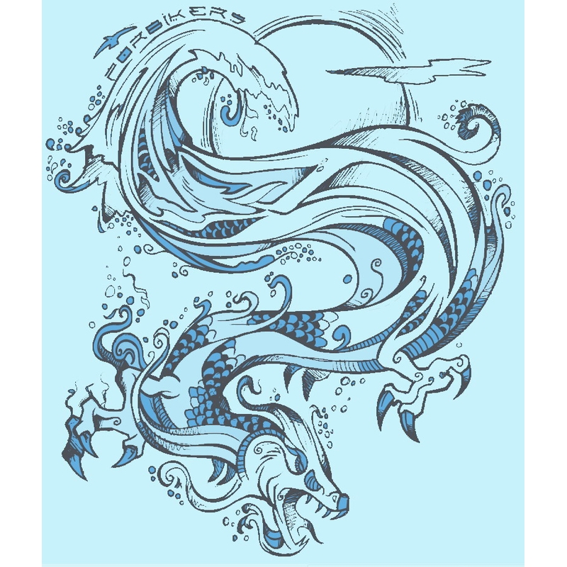 Tričko pánske ForBikers - Dragon sky